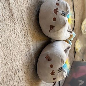 Pair of plushie unicorn slippers